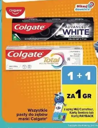 Wszystkie pasty do zębów marki Colgate
