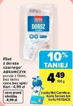 Carrefour Market Filet z dorsza czarnego ABRAMCZYK oferta