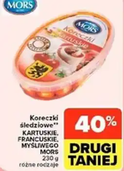 Carrefour Market Koreczki śledziowe kartuskie, francuskie, myśliwego mors oferta