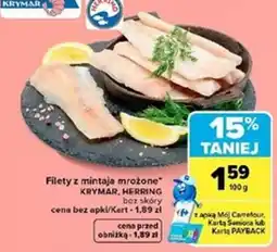 Carrefour Market Filety z mintaja mrożone KRYMAR, HERRING oferta