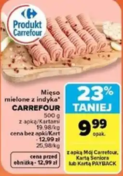 Carrefour Market Mięso mielone z indyka CARREFOUR oferta