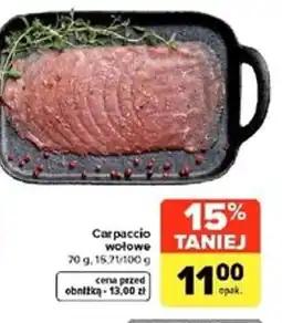 Carrefour Market Carpaccio wołowe oferta