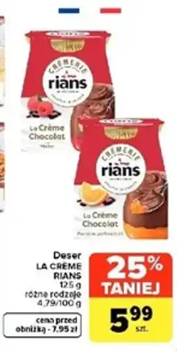 Carrefour Market Deser LA CRÈME RIANS oferta