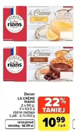 Carrefour Market Deser La Crème Rians oferta