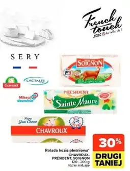 Carrefour Market Rolada koźia pleśniowa chavroux, président, soignon oferta