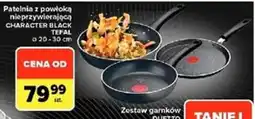 Carrefour Market Patelnia z powłoką nieprzywierającą CHARACTER BLACK TEFAL oferta