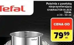Carrefour Market Patelnia z powłoką nieprzywierającą CHARACTER BLACK TEFAL oferta