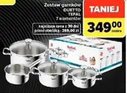 Carrefour Market Zestaw garnków DUETTO TEFAL oferta