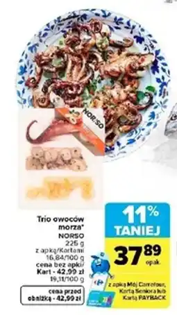 Carrefour Market Trio owoców morza* NORSO oferta