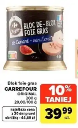 Carrefour Market Blok foie gras CARREFOUR ORIGINAL oferta