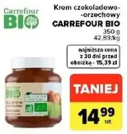 Carrefour Market Krem czekoladowo-orzechowy Carrefour Bio oferta