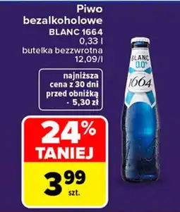 Carrefour Piwo bezalkoholowe BLANC 1664 oferta