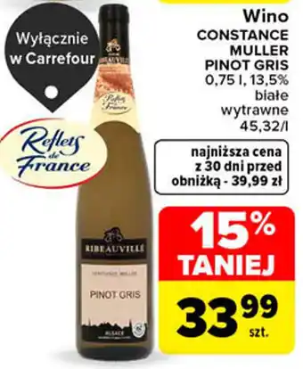 Wino Constance Muller Pinot Gris