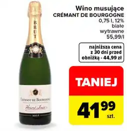 Carrefour Wino musujące CRÉMANT DE BOURGOGNE oferta