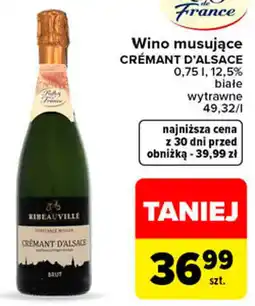 Carrefour Wino musujące CRÉMANT D'ALSACE oferta