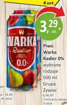 Orzech Piwo Warka Radler 0% oferta