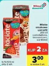 Carrefour Express Mleko smakowe ŁACIATE czekoladowe, truskawkowe, waniliowe oferta