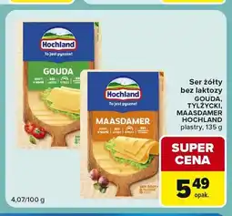 Carrefour Express Ser żółty bez laktozy w plastrach Gouda Hochland oferta