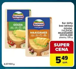 Globi Ser żółty w plastrach bez laktozy gouda Hochland oferta