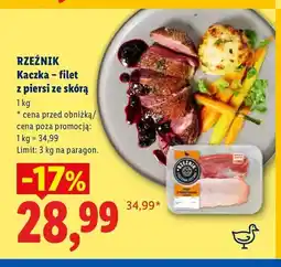 Lidl Kaczka - filet z piersi ze skórą Rzeźnik oferta