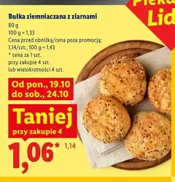 Lidl Bułka ziemniaczana z ziarnami Piekarnia Lidla oferta