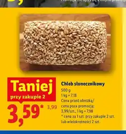 Lidl Chleb słonecznikowy oferta