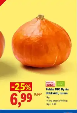 Lidl Dynia Hokkaido polska Bio oferta