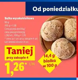 Lidl Bułka wysokobiałkowa oferta