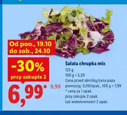 Lidl Sałata chrupka mix oferta