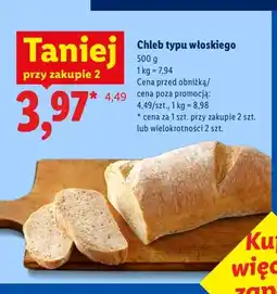 Lidl Chleb typu włoskiego oferta