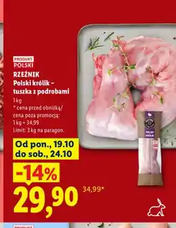 Lidl Polski królik - tuszka z podrobami Rzeźnik oferta