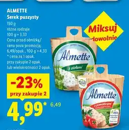 Lidl Serek puszysty z ziołami Almette oferta