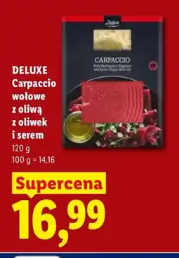 Lidl Carpaccio wołowe z oliwą z oliwek i serem Deluxe oferta