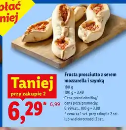Lidl Frusta prosciutto z serem mozzarella i szynką oferta