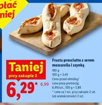Lidl Frusta prosciutto z serem mozzarella i szynką oferta