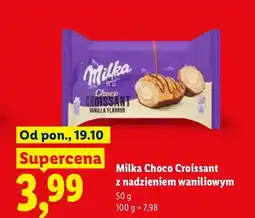 Lidl Rogalik Milka Choco Croissant z nadzieniem waniliowym oferta