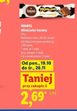 Lidl Miniczeko-batony Wawel oferta