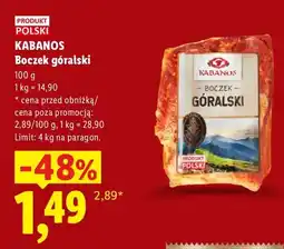 Lidl Boczek góralski Kabanos oferta