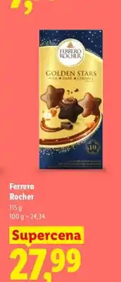Lidl Praliny Ferrero Rocher Golden Stars oferta