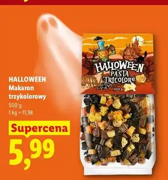 Lidl Makaron trzykolorowy Halloween oferta