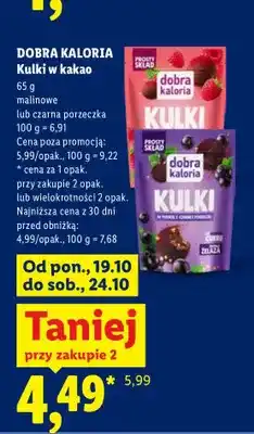 Lidl Kulki w kakao malinowe Dobra Kaloria oferta