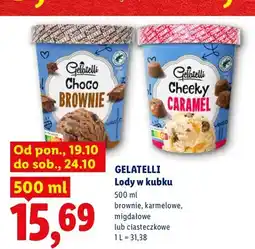 Lidl Lody w kubku brownie Gelatelli oferta