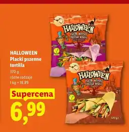 Lidl Placki pszenne tortilla z czarną marchwią Halloween oferta