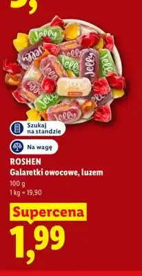 Lidl Galaretki owocowe Roshen luzem oferta