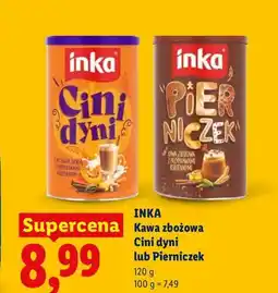 Lidl Kawa rozpuszczalna zbożowa Cini dyni Inka oferta