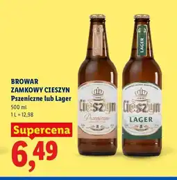 Lidl Piwo Pszeniczne Browar Zamkowy Cieszyn oferta