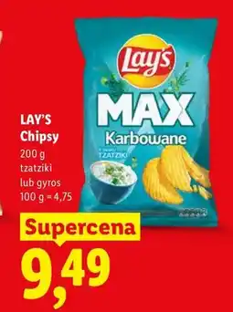 Lidl Chipsy tzatziki Lay's oferta