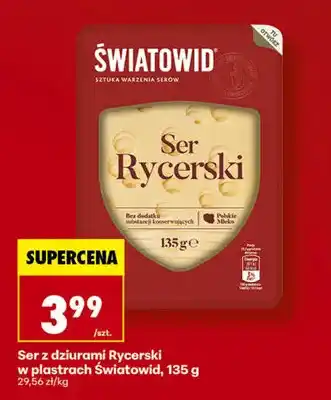 Biedronka Ser z dziurami Rycerski w plastrach Światowid oferta