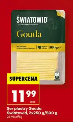 Biedronka Ser plastry Gouda Światowid 2-pak oferta