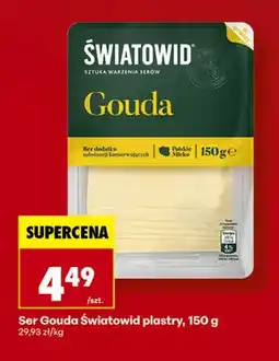 Biedronka Ser gouda Światowid plastry oferta